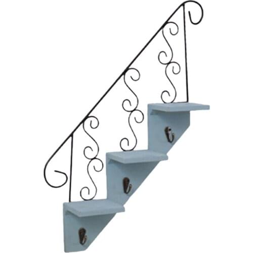 Restaurant Wall Decoration Wall Hanging Hook Rack Wrought Iron Flower Stand Flower Pot Rack Stairs