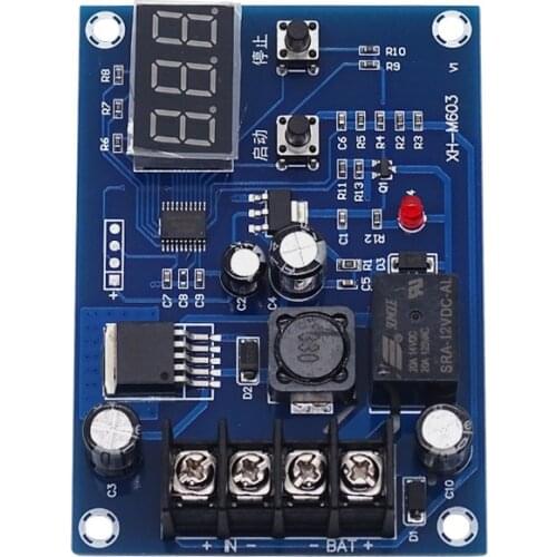 XH-M603 Charging Control Module 12-24V Storage Lithium Battery Charger Control Switch Protection Board With LED Display NEW