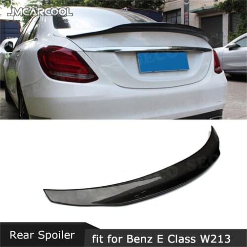 E Class Carbon Fiber Rear Spoiler for Mercedes benz W213 Sedan E200 E220 E250 E300 2016 2017 2018 2019 PSM Style Boot Duck Wings