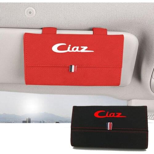 1pc For Suzuki Ciaz Flocking Car Glasses Box Storage Holder Sunglasses Case Sunglasses Holder Organizer Accessories
