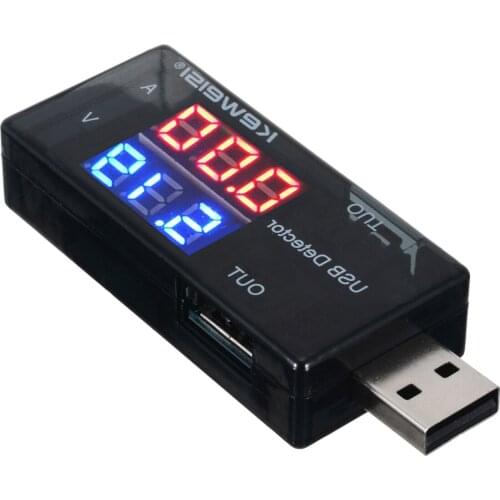 1pc USB Charger Doctor Voltmeter Ammeter Current Voltage Detector Battery High Qualtiy Voltage Meters LED Digital