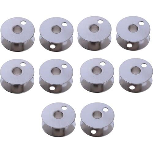 10pcs Metal Industrial Sewing Machine Bobbins for Brother Janome Singer 12mm
