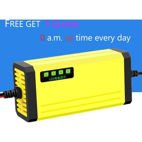 12V-24V 2A Full Automatic Battery-chargers Digital LED Display Car Battery Chargers Power Puls Repair Chargers Wet Dry Lead Acid