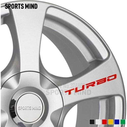 20 x TURBO Car Decal Sticker Wheel Rim Emblem Car Styling For BMW SAAB Ford Hyundai Renault Kia Opel Focus BMW Volvo Accessories