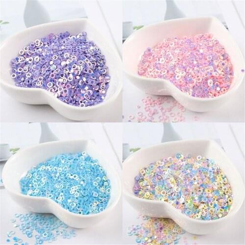 3.2mm 2000PCS Colorful Round Circles Sequins Paillettes Nail Decoration Sewing Wedding Dress Accessories DIY Sewing Material