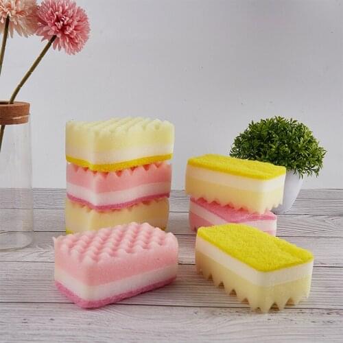4Pcs Dish Sponges Kitchen Sponge Thicken Rag Magic Sponge Eraser Dish Tableware Kitchen Cleaning Tools