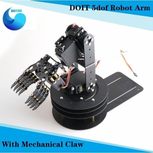 Original 5DOF Mechanical Arm Metal Structure Holder Kits / Metal Servo Horn for Robot Teaching Platform