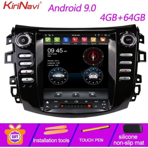 KiriNavi Vertical Screen Tesla Style 10.4" Android 9.0 Car Radio GPS Navigation For Nissan Navara NP300 TERRA Car DVD Player 4G