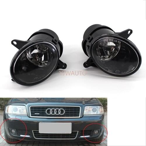 Car Fog Light For Audi A6 C5 2002 2003~2005 Auto Fog Light Lamp Car Front Bumper Grille Driving Lamps Fog Lights Set Kit