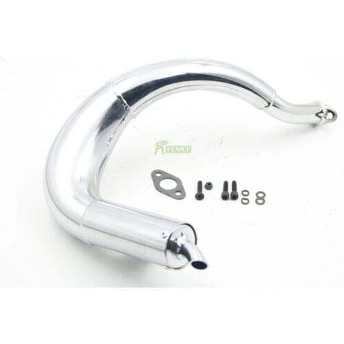 Chrome Tuned Pipe Exhaust For FS RACING 1/5 SCALE SPARE PARTS 111102 BUGGY Kingkong Carbon Fighter