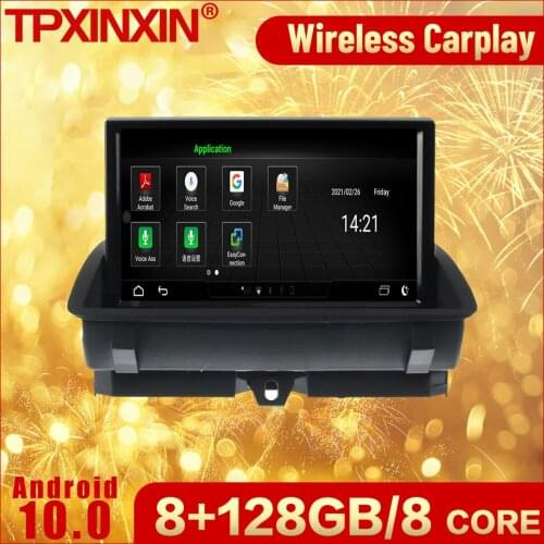 8+128G 2 Din Android Multimedia Receiver For Audi Q3 2009 2010 2011 2012 2013 2014 2015 2016 BT Navi Radio Video Audio Head Unit