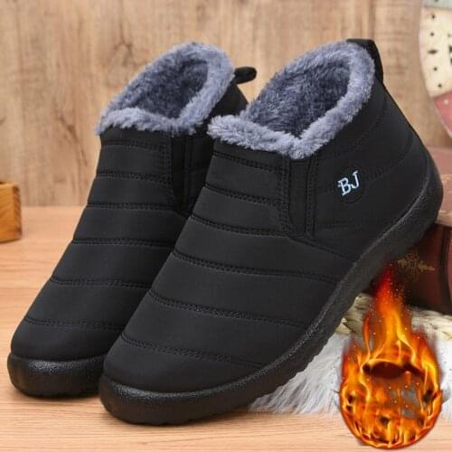 ADMAR Fashion Men Boots Fur Men Snow Boots Couple Keep Warm Winter Shoes Comfortable Botas Hombre Outdoor Shoes Men Sneakers