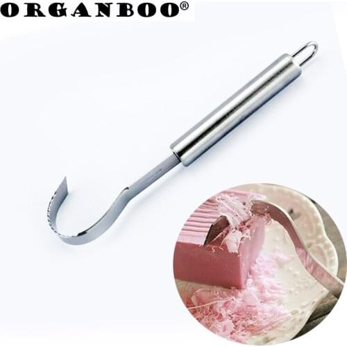 Stainless steel chocolate shaving cutter cheese grater knife manual chocolate shredder blades kitchen gadgets curving tools