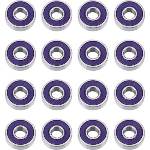 16Pcs 608RS Bearing ABEC9 Skateboard Bearings Chrome Steel Ball for Ongboards Inline Skates 8X22X7mm