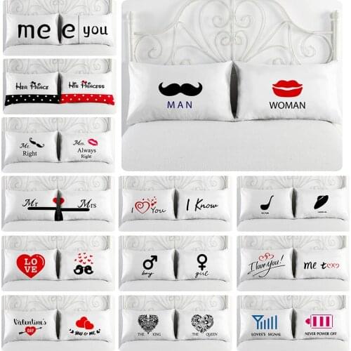 3d Simple Valentines Day Pillowcase Lover Cover Sweet Style Heart Pattern Square Throw Pillow Cover Case For Household Office