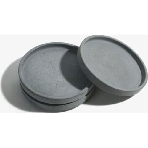 Silicone Molds Round Cement Plate Cup Fruit Plates Water Concrete Dish Handmade Mold Silica Gel Moulds Silicone Rubber PRZY 001