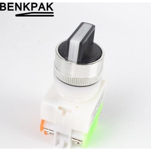 22mm standard lever push button switch,3 position locked