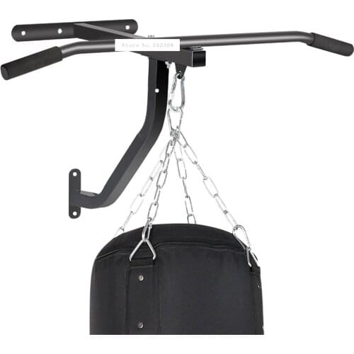Sandbag Rack Hanger Boxing Sandbag Frame Wall Bracket Multifunctional Wall Mount Boxing Frame Horizontal Bar Indoor Fitness