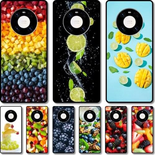 Tempting fruit Phone Case For Huawei mate 40 30 10 20 40 8 9 Lite Z Pro RS black cell shell
