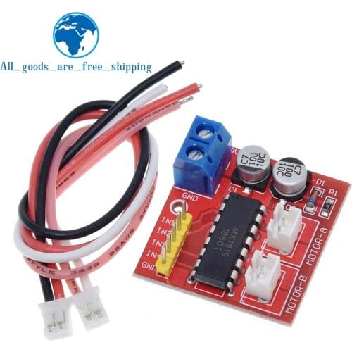 TZT 2.5A Dual bridge brushed DC motor Drive Controller Board Module for Arduino smart car robot Low power consumption MX1919