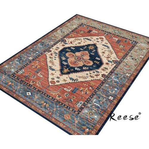 Reese Bohemian Thicken Cashmere Area Rug In Living Room Floor Carpet Customized For Kitchen Bedroom Balcony Restaurant Anti Slip