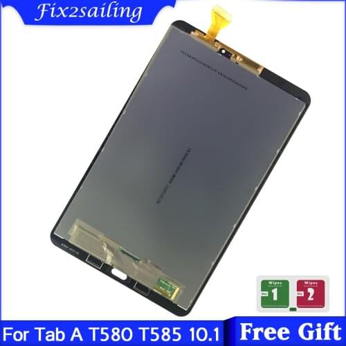 10.1'' LCD For Samsung GALAXY Tab A 10.1 T580 T585 SM-T580 SM-T585 LCD Display Touch Screen Digitizer Sensors Assembly Panel