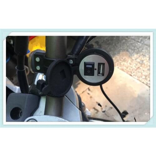 12V-24VUniversal motorcycle modified shape USB charger with switch for TRIUMRH SPRINT GT RS ST RS STREET TWIN THRUXTON R Steve