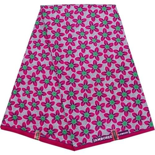 2019 Ankara African Polyester Wax Prints Fabric Binta Real Wax High Quality 6 yards African Fabric for Party Dress