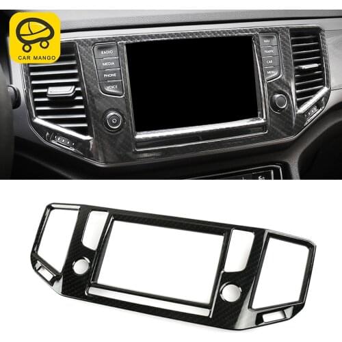CarMango Car Accessories GPS Navigation Screen Trim Sticker Cover Frame Decoration for VW Volkswagen Atlas Teramont 2017-2019