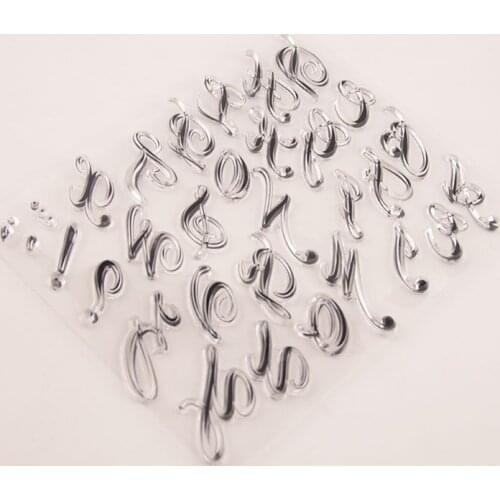 Alphabet Letter Silicone Clear Seal Stamp DIY Scrapbooking Embossing Photo Album Decorative Paper Card Craft Art Handmade Gift