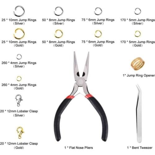 Jewelry Making Starter Kit Set Earrings Bracelet Necklace Findings DIY Craft