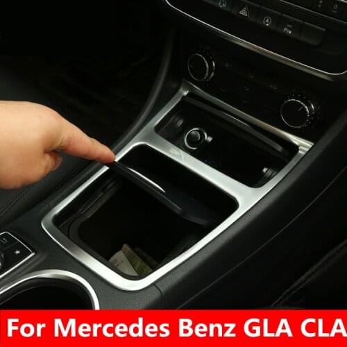 Stickers Cover Trim Strip For Car Control Gear Shift Panel Stickers Interior decoration Accessories For Mercedes Benz GLA CLA