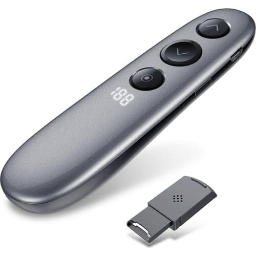 Newest 2.4GHz Wireless Digital Laser Presenter Air Mouse Remote TF Card PPT Pointer Presenter for Meeting Teaching