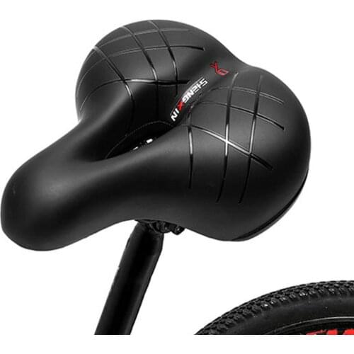 The New Double Shock Absorption Waterproof Breathable Belt Reflective Bicycle Rear Seat Cushion Thickened Foldable