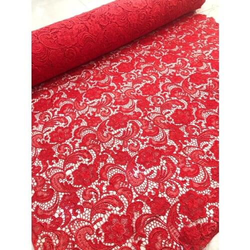 New Style Africa Lace Fabric 2021 High Quality Lace Water Soluble Embroidered Fashion Soft Lace Fabric 5 Yards