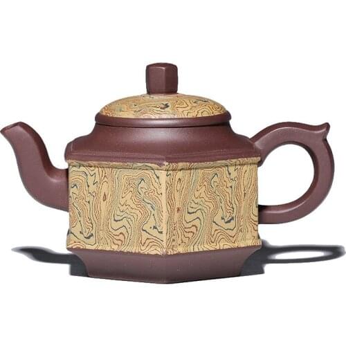 340ml Authentic Famous Yixing Zisha Tea Pot Handmade Retro Teapot Chinese Kung Fu Pu'er Tea Black Tea Gift Free Shipping
