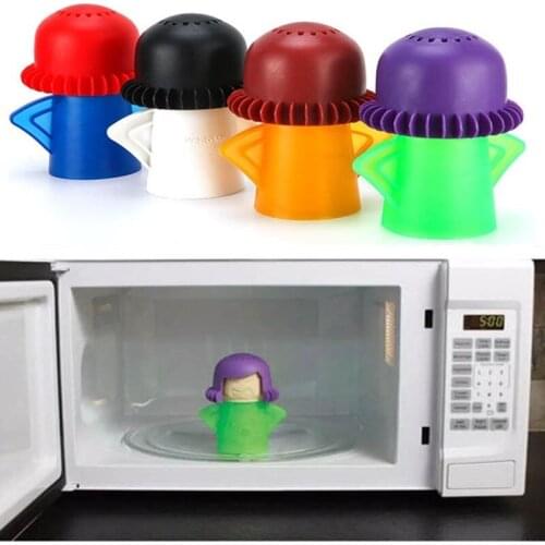 Angry Mama Microwave Cleaner Oven Steam Cleaner Easily Cleans Microwave Appliances for The Kitchen Refrigerator Cleaning Tools