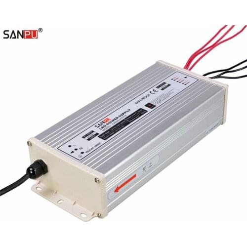 SANPU SMPS 400w 12v LED Power Supply Constant Voltage Switch Driver 220v 110v ac/dc Light Transformer Rainproof Outdoor Use IP63