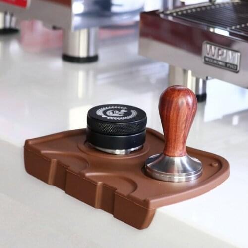 Silicone Coffee Tamper Mat Anti-slip Food Grade Coffee Corner Tamper Powder Pad for Kitchen Bar Barista Tools Coffe Accessories