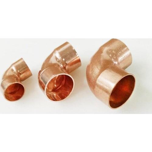 32mm Inner Dia x1.1mm Thickness Copper 45 Elbow Scoket Weld End Feed Coupler Plumbing Fitting Water Gas Oil 45 Deg
