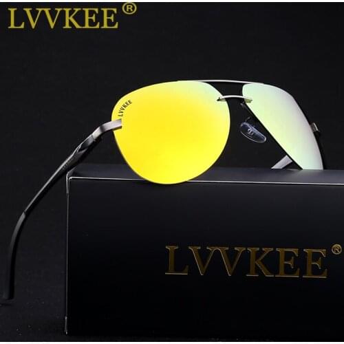 LVVKEE High Brand Aluminum Magnesium Polarized Sunglasses Driving Sun glasses for Men/Women Fishing Eyewear With Original Logo