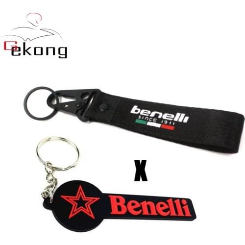 Universal Motorcycle embroidery key chain key Ring For Benelli TRK 502 Leoncino 500 250 BJ 250 500 TNT125 300 600 key pendent