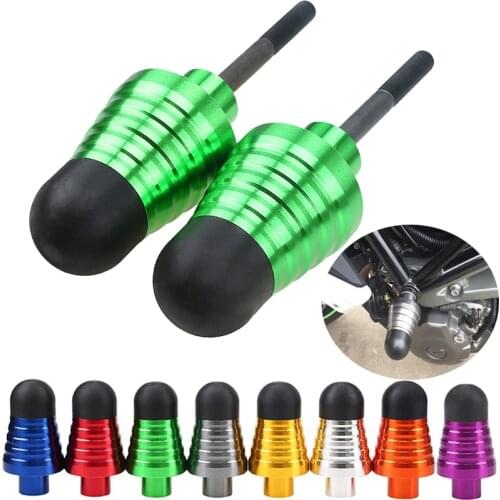 1 Pair Aluminum Universal Motorcycle Frame Slider Engine Cover Anti Crash Caps Pad Protector Handguards For Honda Yamaha Suzuki