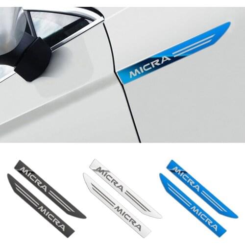 2pcs/set 3D Car Stickers Metal Leaf board side tail Logo Car Styling Tail Decal For Toyota MICRA 2011 2014-2020
