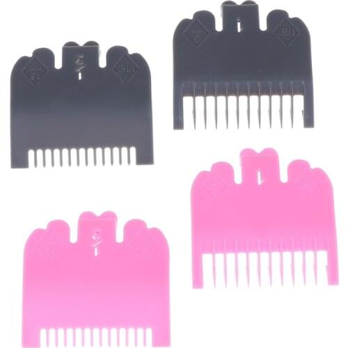 2pcs Professional Cutting Guide Comb Hairdressing Tool 1.5mm 3mm Set Colorful Limit Comb Set for Electric Hair Trimmer Shaver