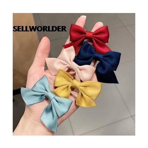 2021 Women Ins Retro Bow Lady Vintage hair Accessories Cute Girls Hair Accessories