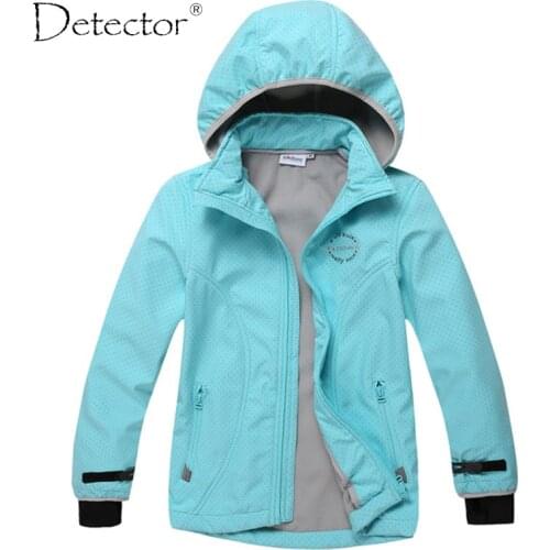 Detector big girl softshell jacket Bule Grey S-XL