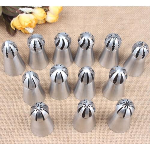 Torch Spherical One-Step Cream Rose Russian Nozzle Cake Decorative Mouth 304 Stainless Steel