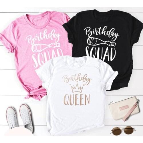 Grunge Women Tumblr Slogan Graphic Aesthetic Quote Cotton Party Funny Gift Sassy Tee Top Shirts Birthday Queen Squad T-Shirt