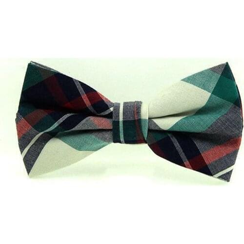 HUISHI High Quality Fashion Casual Men Cotton Bow Tie Mens Bowtie For Butterfly Cravat Plaid And Checks Tuxedo Bow Necktie
